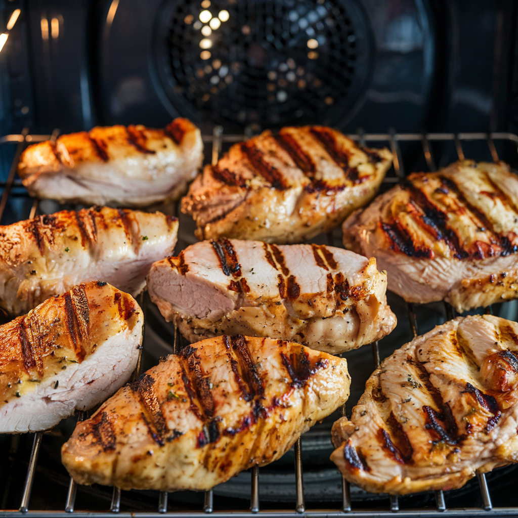 poitrine de poulet au four assaisonné