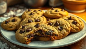 Biscuits maison aux pépites de chocolat délicieux